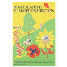 Frederick Gore Royal Academy Of Arts 1981 Exhibition Kite Postcard