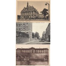 Saint Denis La Caserne Rue Janet L'Hotel De Ville 3x French Postcard s