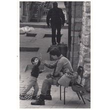 High Fives In Jerusalem Rare Museum Award Winning Real Photo Postcard