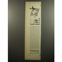 1952 Swissair Airlines Ad - We know the art of pleasing travelers