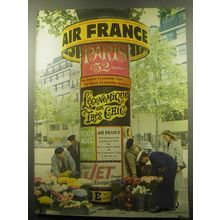 1959 Air France Airline Ad - Paris $52 down