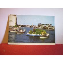 BOATING LAKE, LOWESTOFT, SUFFOLK used vintage postcard by Jarrold 1958 pm =