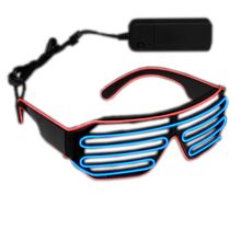 Ultra Electro Luminescent Sunglasses Blue and Red