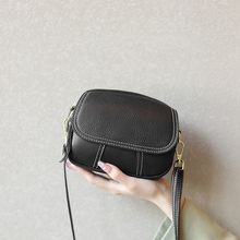 Genuine Leather Women Small Crossbody Bags Hobo Purses Black