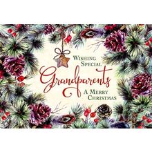 Wishing Special Grandparents A Merry Christmas - Christmas Greeting Card - 21219