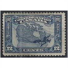 Canada 1927 SG270 12c Blue Canada Confederation Very Fine Used . ..