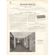 belden brick company 1938 vitritex facing tile face vintage catalog