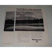 1974 Bell Telephone Ad - Get Away From Pressure