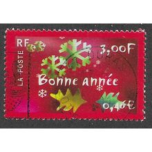 FRA 2000 3.00F 'CHRISTMAS' FINE USED (EBID60-962)
