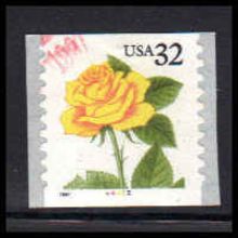 Used 3054 32c Yellow Rose Very Fine CNS 4455 PA6949