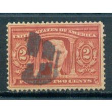 Used 324 2c Thomas Jefferson Barely Clears C2396