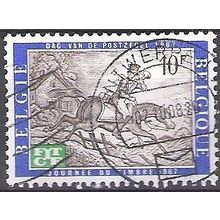Belgique 1967 Michel 1476 O Cote (2008) 0.50 € Postillon à cheval Cachet rond