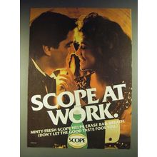 1984 Scope Mouthwash Ad - Scope at work