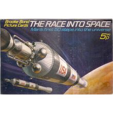 THE RACE INTO SPACE . Brooke Bond Tea card album complete 50 cards.. (a)