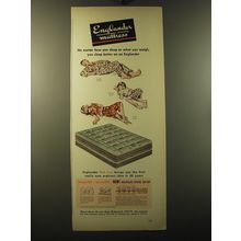 1949 Englander Mattress Ad - No matter how you sleep or what you weigh