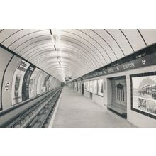 Euston Tube Train Station 1960s London Transport Underground Postcard