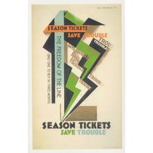 London Travel Tube Train 1920s Season Tickets Underground Postcard