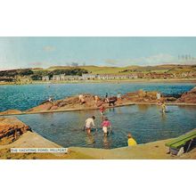 The Yachting Pond Millport Scottish 1960s Postcard