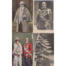 King Edward VII Royal Old 4x Postcard s