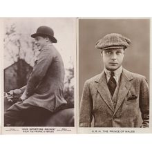 Our Sporting Prince King Edward VIII Of Wales 2x Old Postcard s