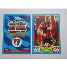 7. Steve Cook - AFC Bournemouth - Match Attax 2017/18 Football Card EF1