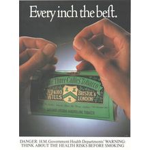 WD & HO WILLS cigarette THE THREE CASTLES TOBACCO : Original Vintage 1982 Advert