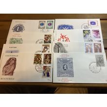 ICOLLECTZONE Belgium FDC Lot of eight (A400-BelFDC5)