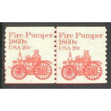 1908 20c Fire Pumper Fine MNH Dry Gum CNP Left 1 V0208