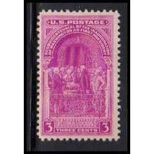 854 3c Washington Inauguration Just Clears MNH O6204