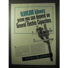 1950 General Electric Capacitors Ad - You Can Depend On