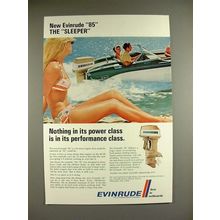 1969 Evinrude 85 Outboard Motor Ad - The Sleeper