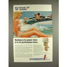 1969 Evinrude 85 Outboard Motor Ad - The Sleeper