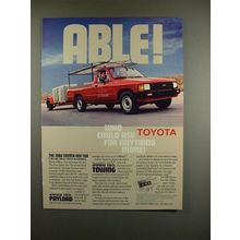1986 Toyota One Ton Truck Ad - Able!