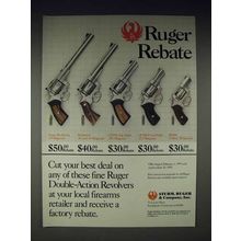 1990 Ruger Super Redhawk, Redhawk, GP100, SP101 Gun Ad