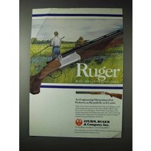 1990 Ruger Red Label Over and Under Shotgun Ad