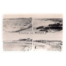 multiview, WESTGATE-ON-SEA, KENT vintage unused postcard real photograph =