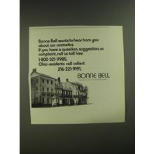 1974 Bonne Bell Cosmetics Ad - Bonne Bell wants to hear from you about