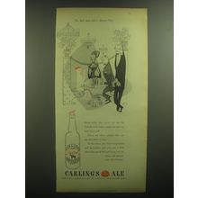 1947 Carling's Ale Ad - The little man who's always there