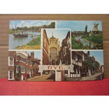 multiview, RYE, EAST SUSSEX unused postcard by Bennett /