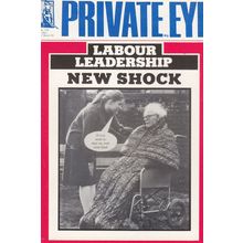 Michael Foot Labour MP Private Eye In Wheelchair Comic Postcard