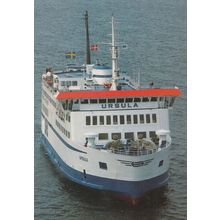MS Ursula Helsingborg Helsingor Official Scandanavian Ferry Lines Postcard