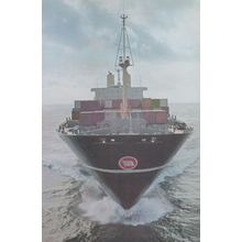 MS Selandia ScanDutch Container Transport Ship Postcard