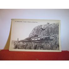 LIGHT HOUSE & STRAIGHT OF GIBRALTAR. unused antique postcard =