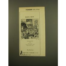 1961 Hirschl & Adler Galleries Advertisement - Raoul Dufy Jour de Fete