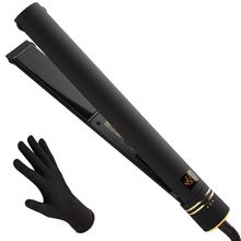 Hot Tools Pro Artist Black Gold Evolve Ionic Salon Hair Flat Iron | Long-Lasting