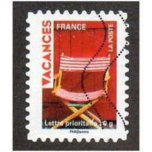 FRA 2009 (56c) 'VACANCES - DECK CHAIR' FINE USED (EBID11100)