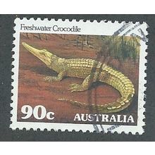 AUS 1981 90c 'FRESHWATER CROCODILE' FINE USED (EBID42-259)