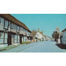 High Street Clare Sudbury Suffolk 1970s Postcard Mint