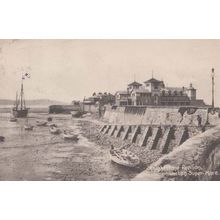 Knightstone Pavillion + Fishing Boat Weston Super Mare Somerset Antique Postcard