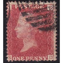 ENGLAND GREAT BRITAIN [1858] MiNr 0016 Pl 124 ( O/used ) [01]